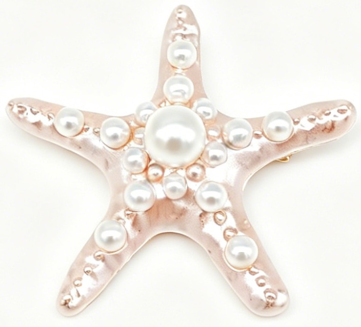 A-E9.3  P1035-034 Brooch Starfish 6.5cm