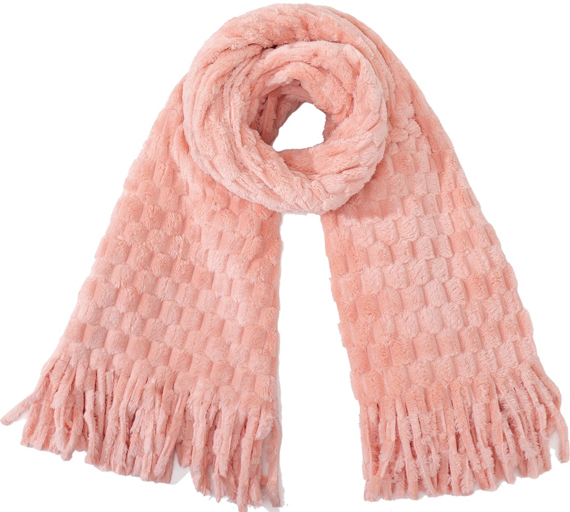 R-D7.1 SCARF1006-001-4 Soft Winter Scarf 180x60cm Pink R-D7.1 SCARF1006-001-4 Soft Winter Scarf 180x60cm Pink