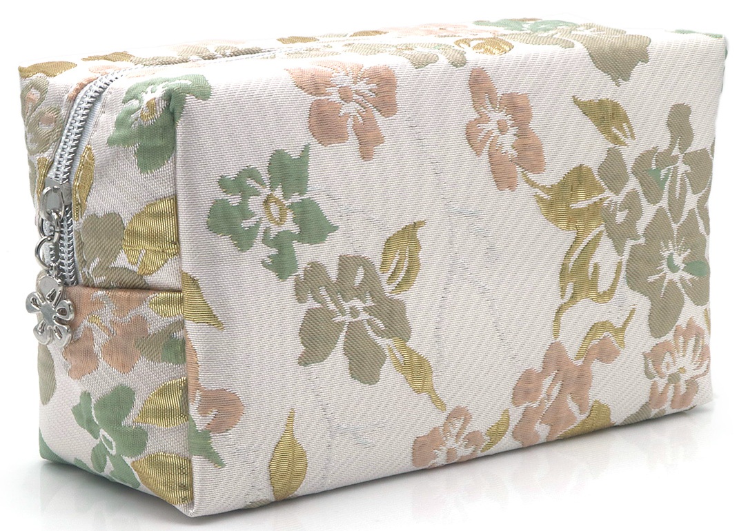 Q-L2.1 BAG1015-001-1 Make Up Bag Flowers 18x11x7cm
