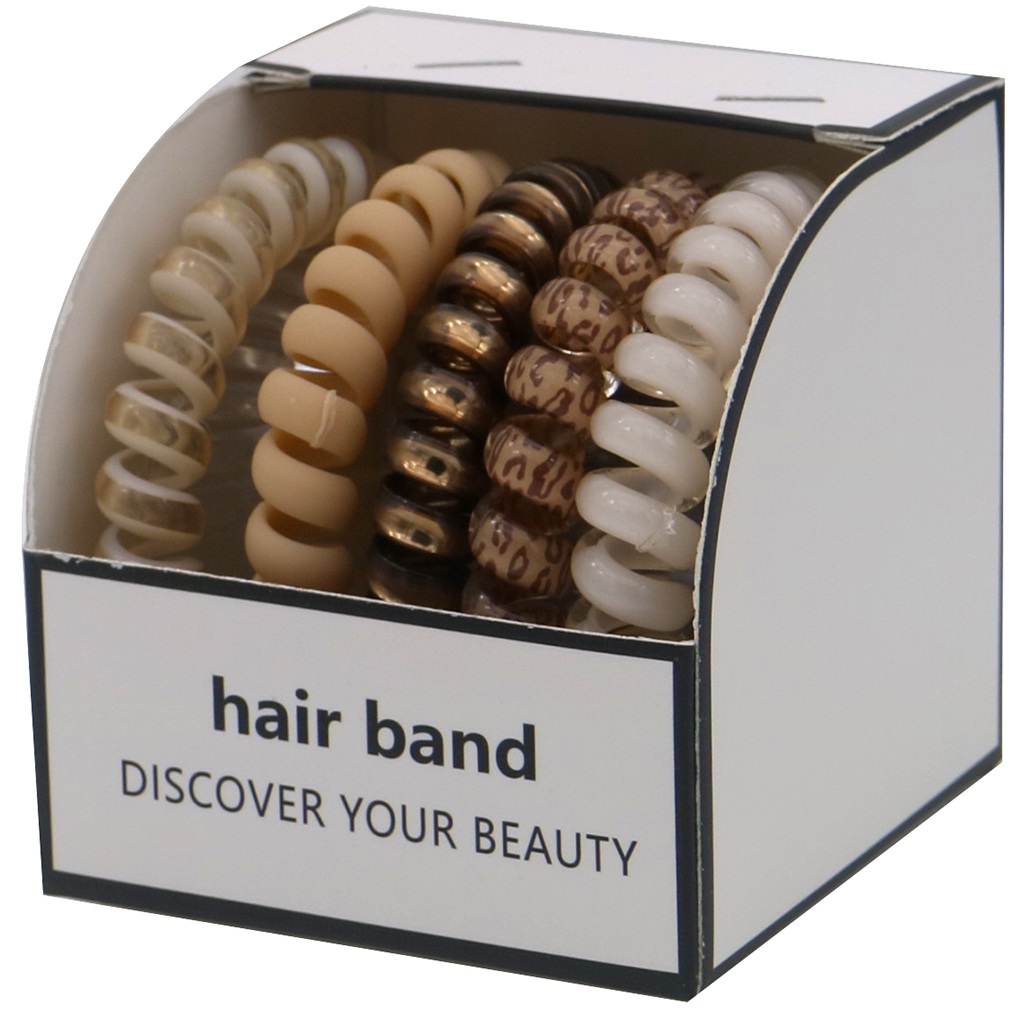 X-D1.2 H1129-001-3 Rubber Hair Bands 5pcs