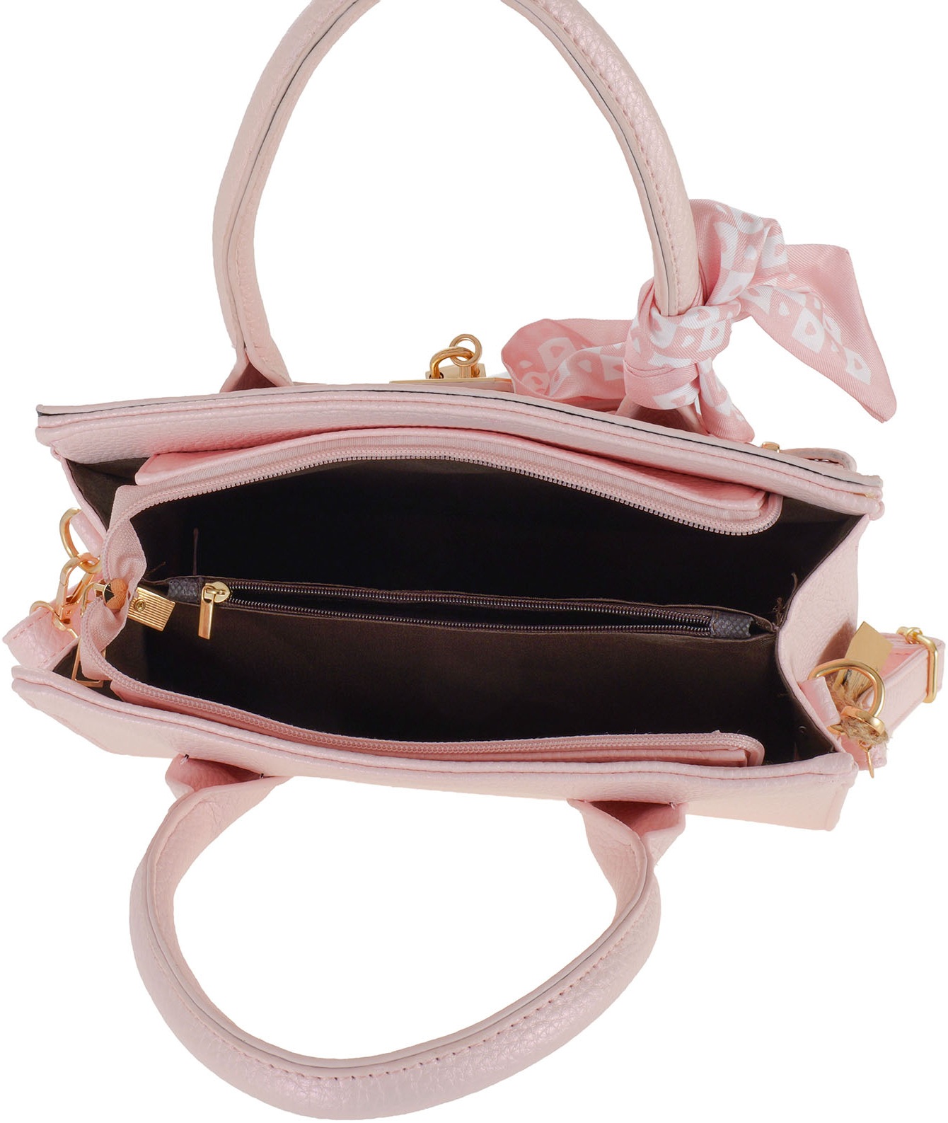 Y-D2.1  BAG1017-001-6 PU Bag 28x10x19cm Pink