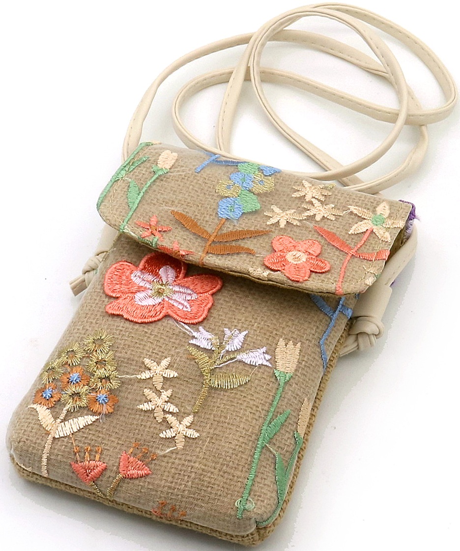 T-J6.1  BAG1123-005-2 Shoulder Bag Embroidered 18.5x12cm 