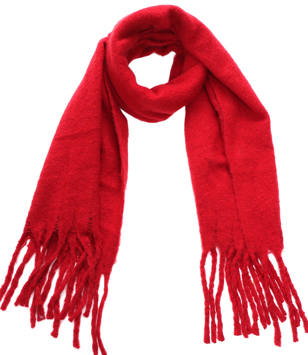 X-C3.2  SCARF408-048F Winter Scarf 180x70cm Red