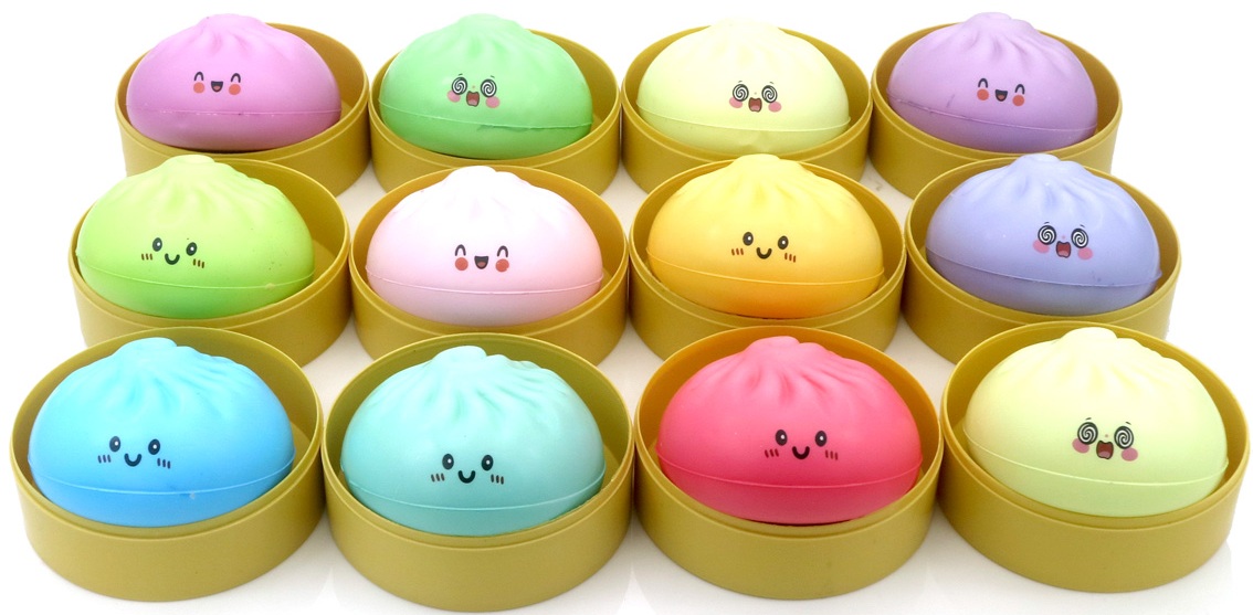 Y-E5.1 TOY003-009  PU Foam Dumpling 8.5cm - 12pcs