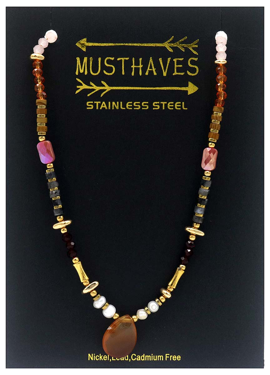 I-B18.1 N221-361 No. 1 S. Steel Necklace 40-46cm