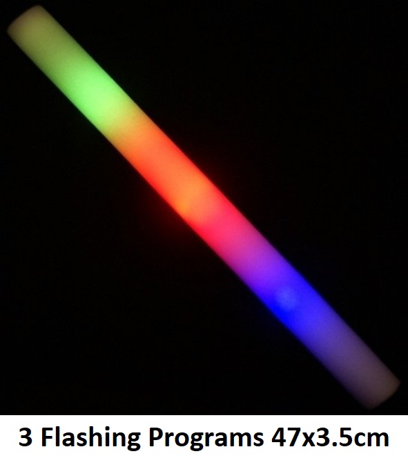 Z-E2.3 LED Foam Sticks -Multi Color 47x3.5cm Z-E2.3 LED Foam Sticks -Multi Color 47x3.5cm