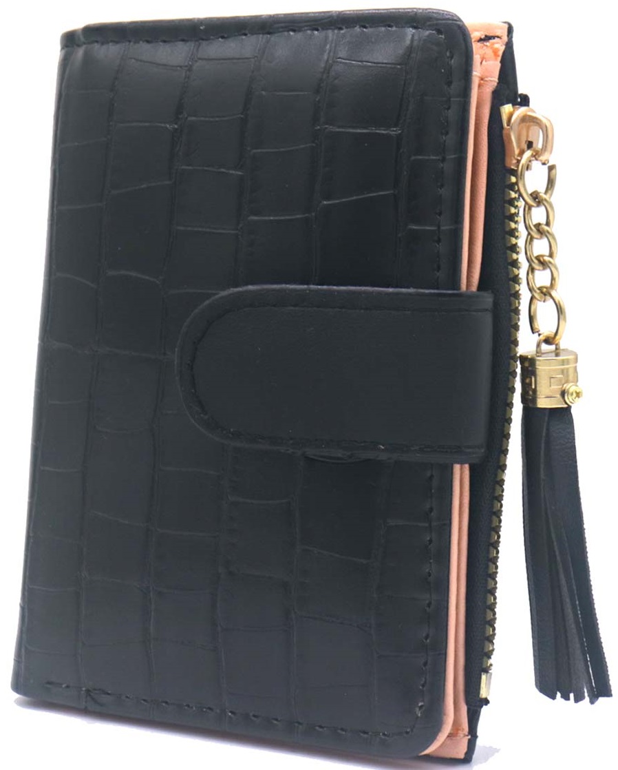 T-N7.2 W804-003-2 PU wallet 12x9x1.5cm Black