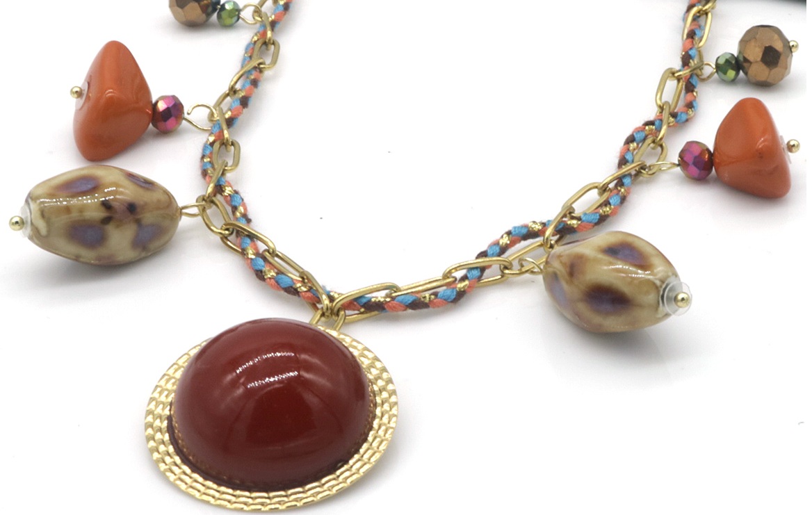 E-B10.2  N098-010 S. Steel Necklace Charms 40-45cm