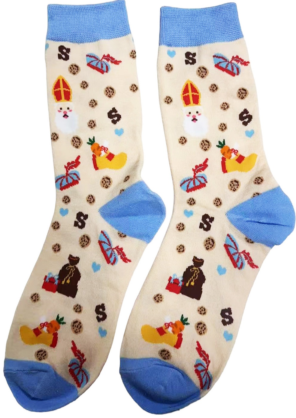 S-G7.3 SS2623-001 Pair of Socks Size 36-43 Sinterklaas