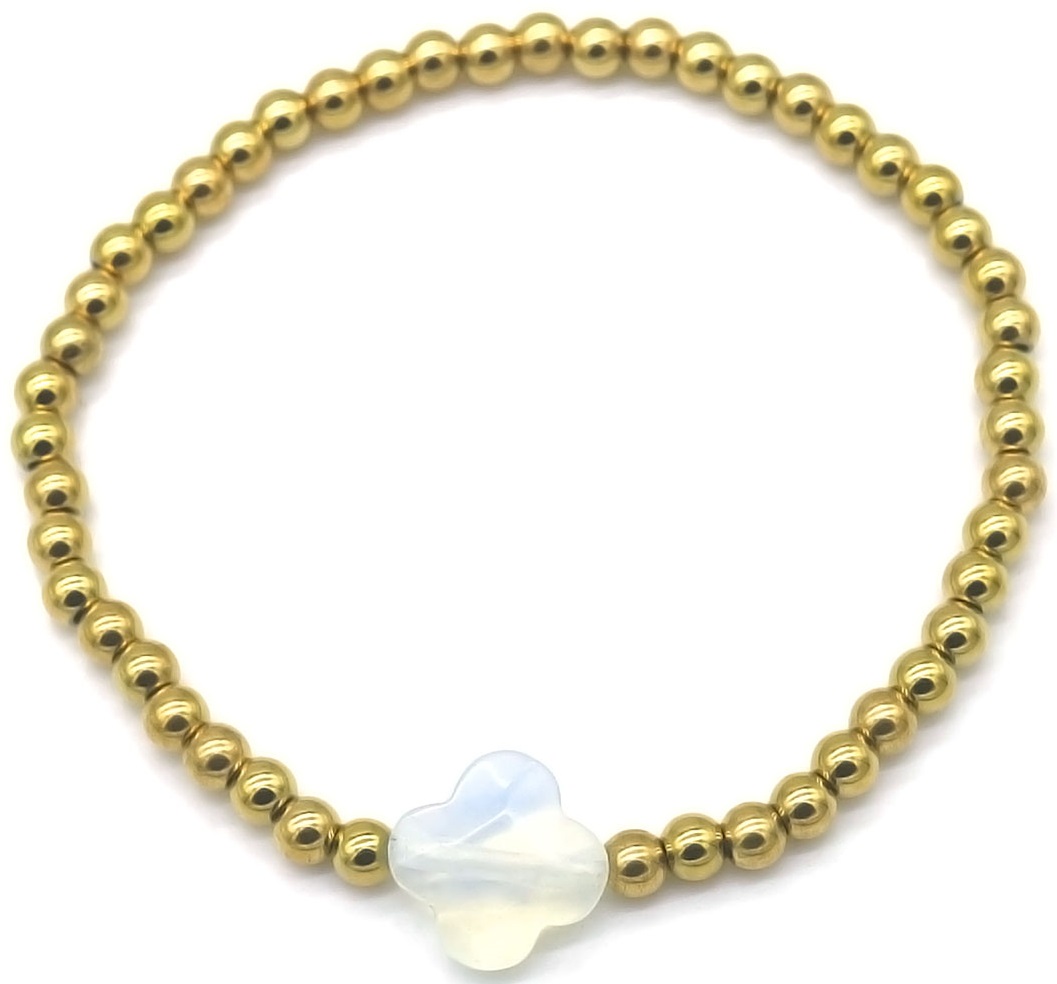 F-D15.3 B1661-119-2 S. Steel Bracelet Clover