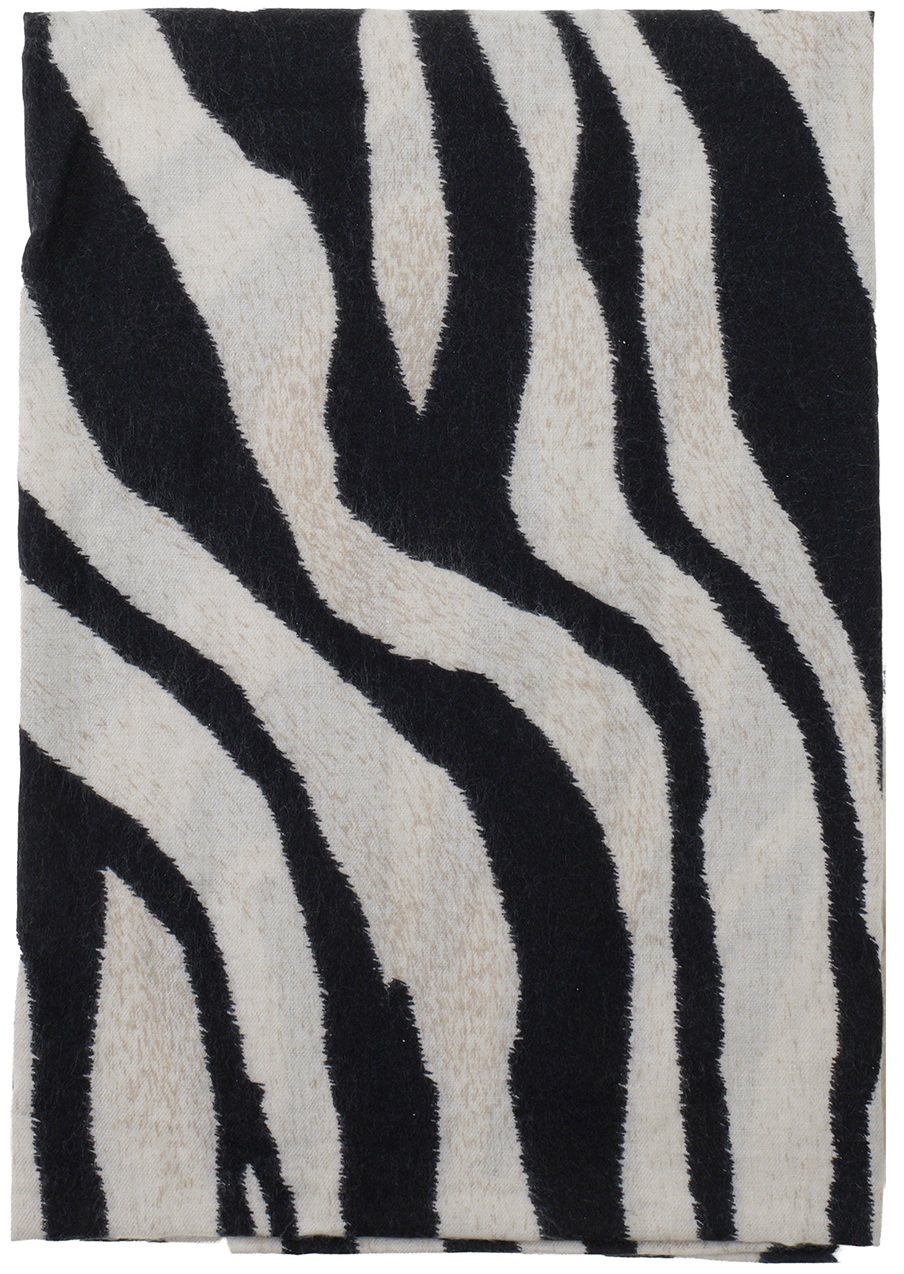 R-O8.1 SCARF405-734-2 Soft Scarf Zebra 180x90cm Beige
