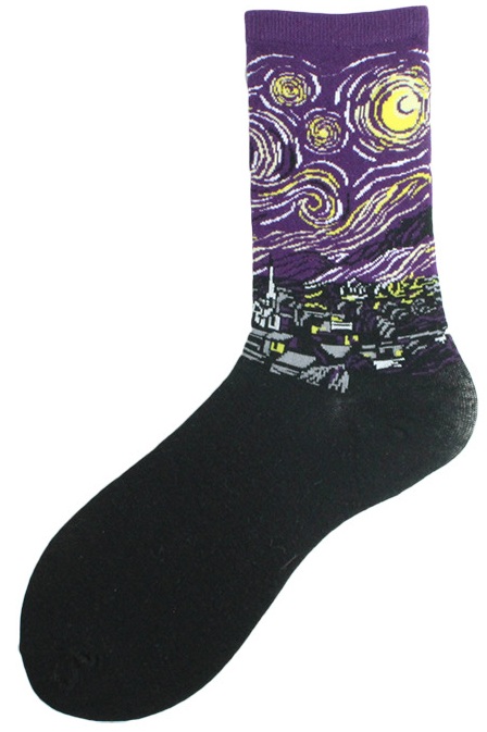 S-J5.4 SOCKS2246-034-15 Pair of Socks Size 38-45 Starry Night S-J5.4 SOCKS2246-034-15 Pair of Socks Size 38-45 Starry Night