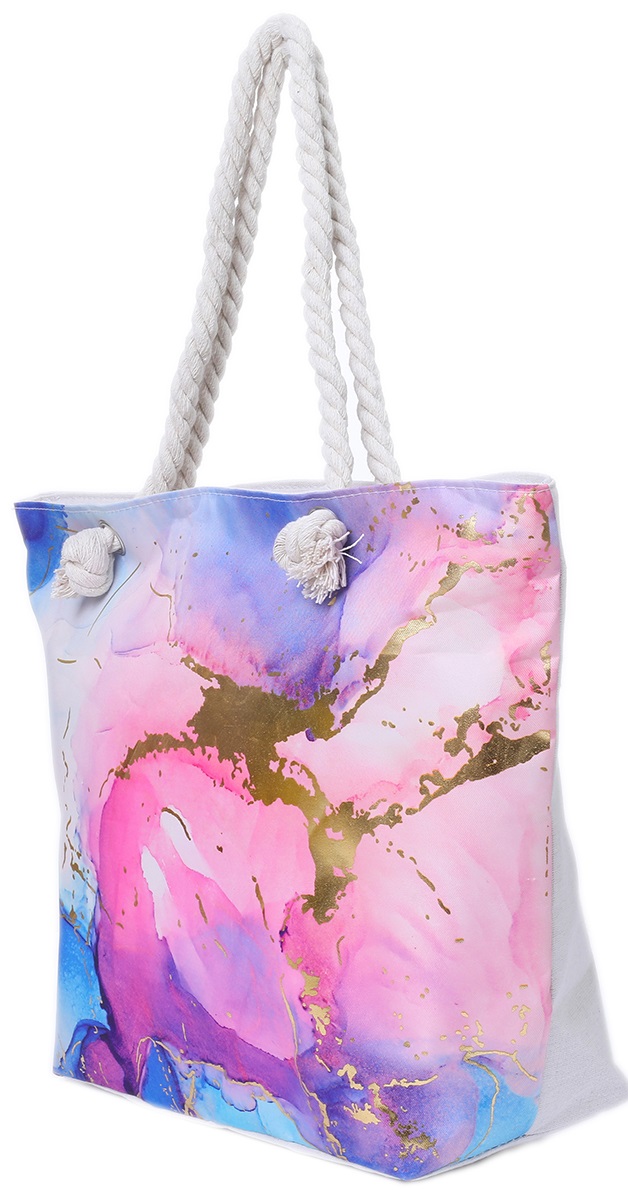 Q-M8.1  BAG812-006 Beach Bag Shiny 55x35x14cm