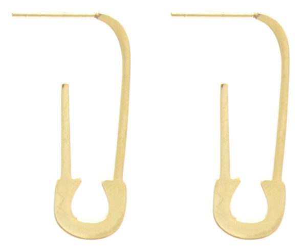 I-E21.2 E031-023G S. Steel Earrings 3cm
