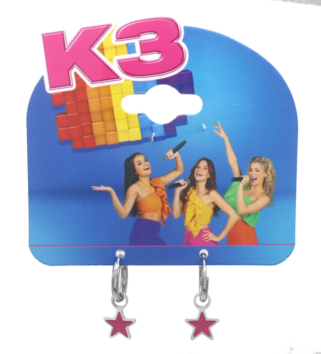 K3-RBE001 S. Steel Earrings Star