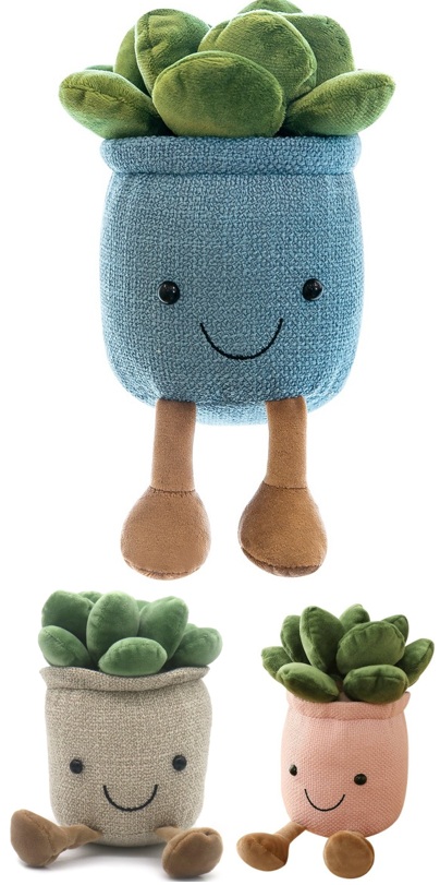Y-A3.5 TOY2587-002 Plush Plants 20cm- Mixed Colors - 1pc