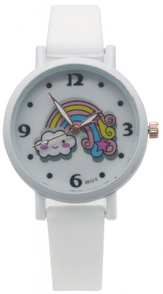 A-F16.2  W002-005 Kids Watch Rainbow 33mm White A-F16.2  W002-005 Kids Watch Rainbow 33mm White