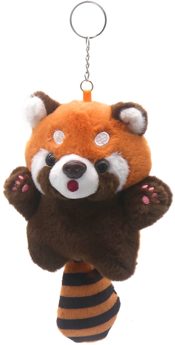 Z-D2.3 KEY1043-005 Plush Keychain Red Panda 13-18cm