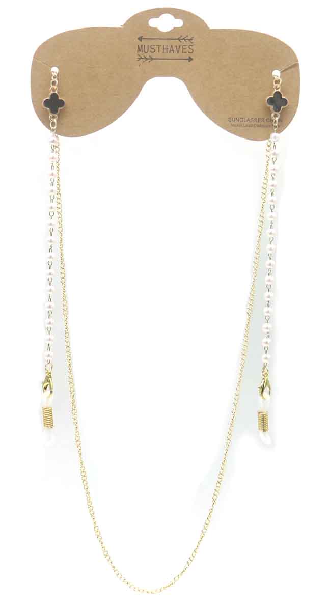 A-F15.3 GL004-054-4 Sunglass Chain Black