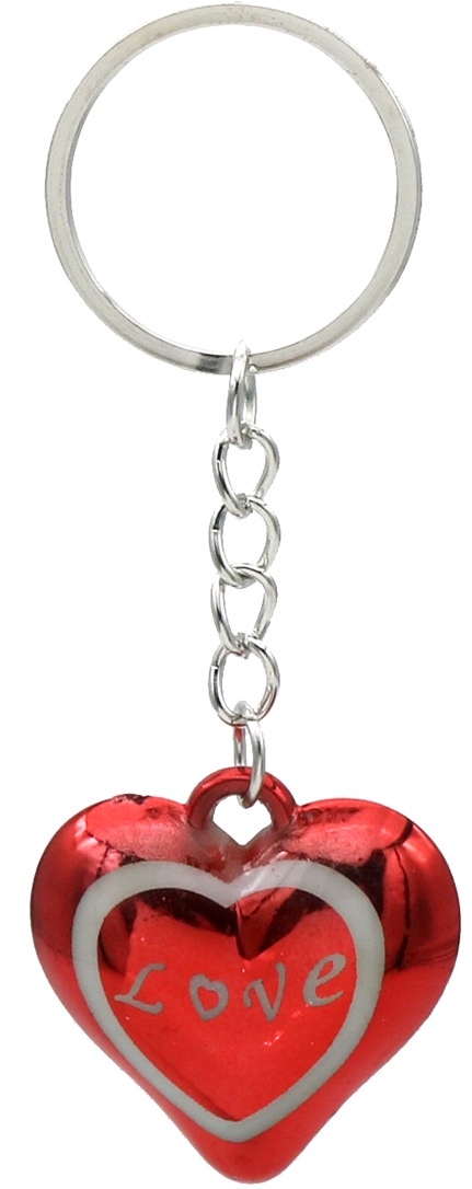 H-F1.1 KY1146-007 Keychains Hearts 3.5cm - 12pcs