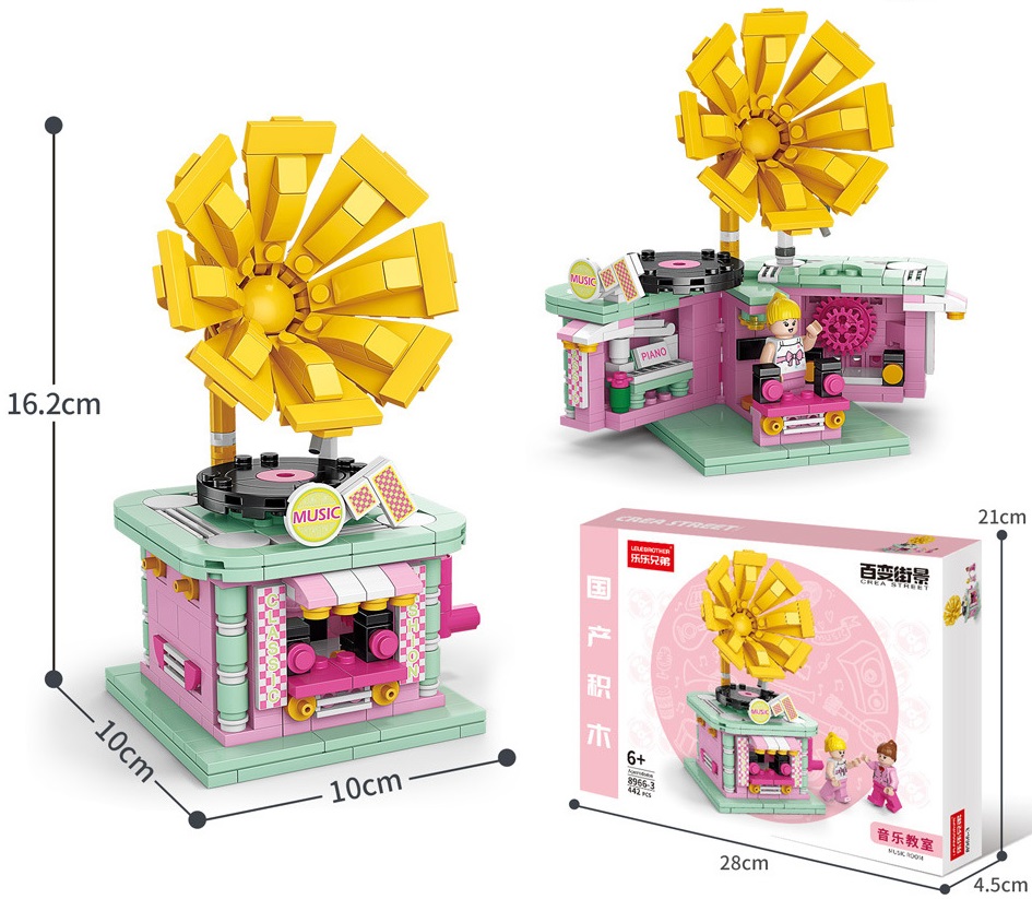 Y-C4.4 TOY8966-3 Building Block Set Music Room  442pcs