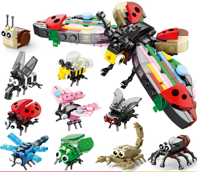 Z-C3.4 TOY9102 Building Blocks Sets 10 in 1 in display - 10pcs