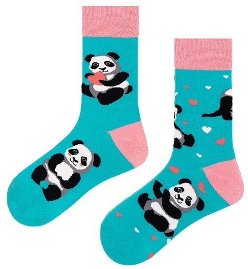 S-G5.4 SOCK2512-024 Pair Of Socks Size 38-45 Pandas