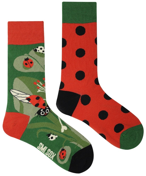 S-E1.3 SOCKS2368-038 Pair of Socks Size 38-45 Ladybugs