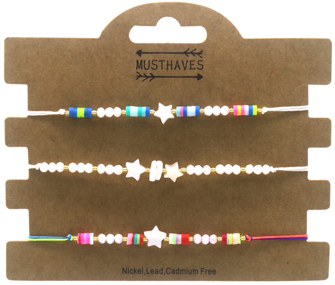 C-B8.1 B1034-003-1 Bracelet Set Stars 3pcs