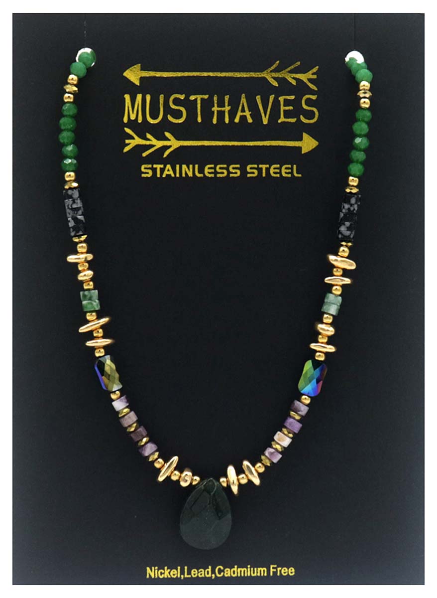 I-C18.1 N221-361 No. 4 S. Steel Necklace 40-46cm