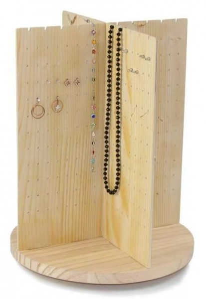 J-C13.1 PK424-065 Turnable Jewelry Display 35.5x23.5cm Wood