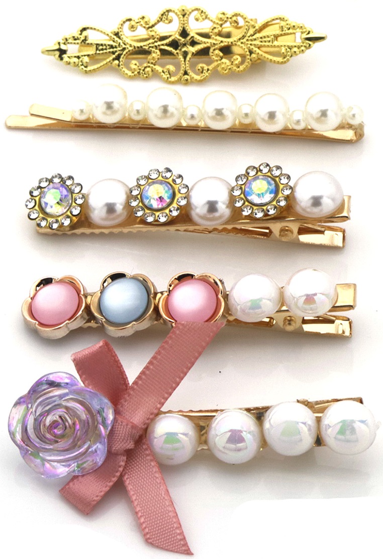 X-O5.3 H919-001-2 Hair Clip Set 5pcs