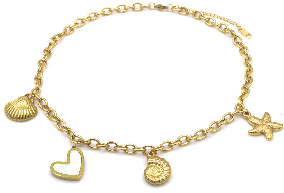 F-B23.2 N2503-046G S. Steel Necklace Charms 40-45cm