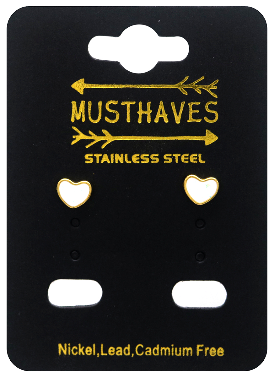 D-D18.4  ES65-085G S. Steel Studs Heart 12mm