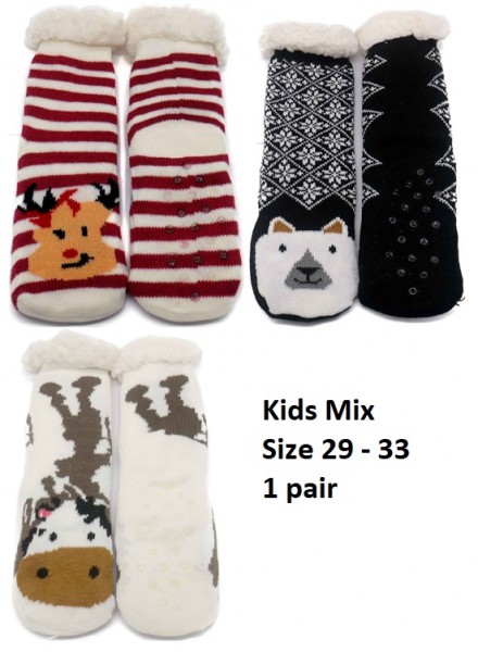 Y-F5.1  SOCKS706-005 Padded Socks - Mixed Designs - Size 29-33