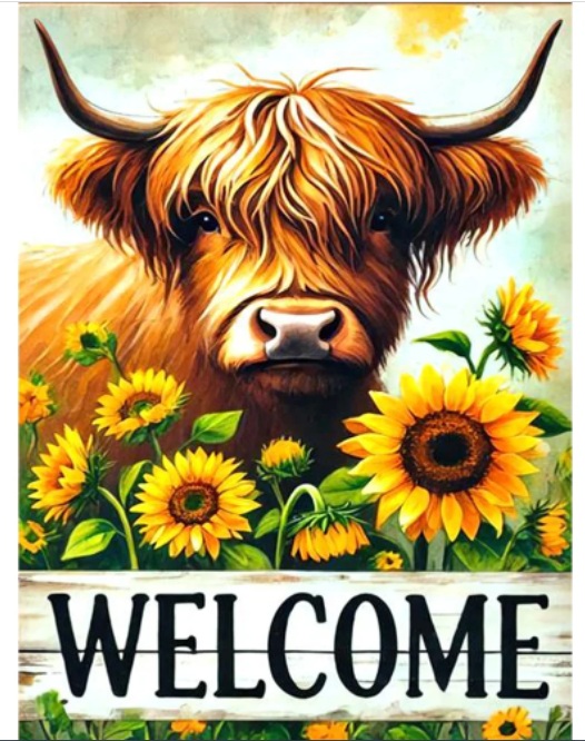 R-O8.1 DP2545019 Diamond Painting Canvas 40x30cm - Painting 35x25cm Cow R-O8.1 DP2545019 Diamond Painting Canvas 40x30cm - Painting 35x25cm Cow