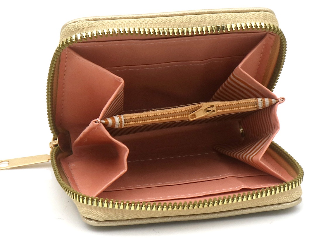 X-A2.1 WA1121-002-3 PU Wallet 11x9x2.5cm Gold