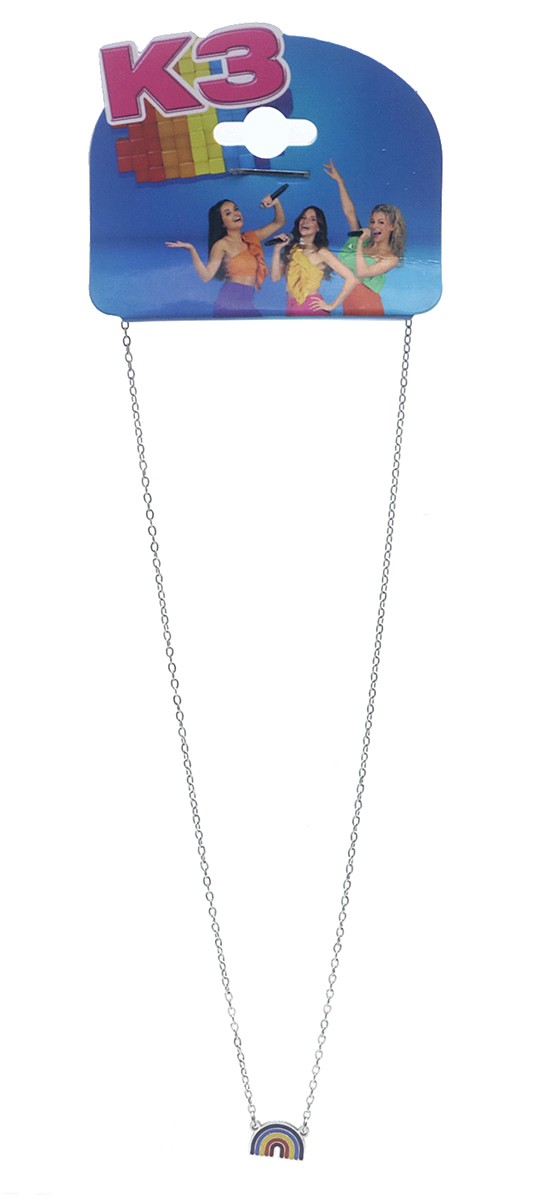D-D20.2 K3-RBN007 S. Steel Necklace Rainbow