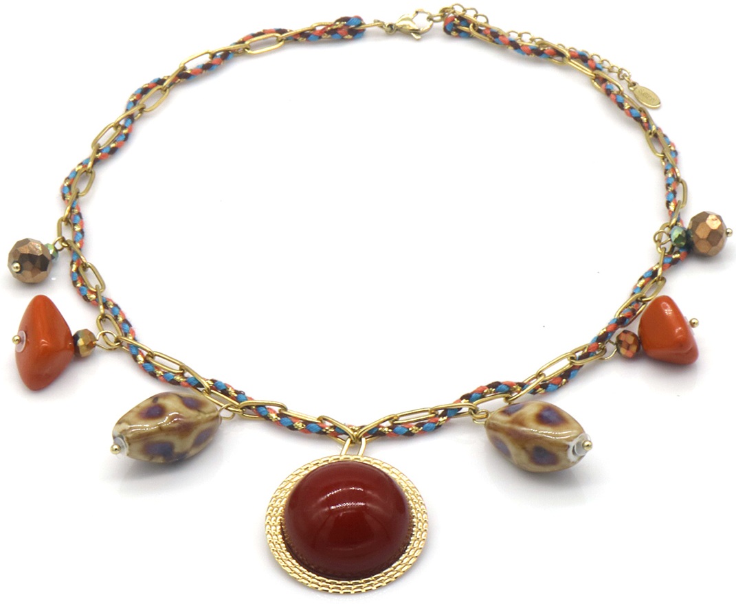 E-B10.2  N098-010 S. Steel Necklace Charms 40-45cm