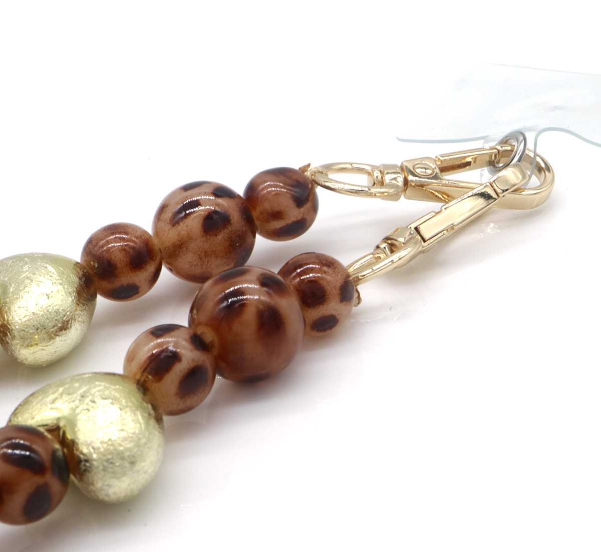 B-C23.1 KEY1027-006 Phone Cord Beads Leopard