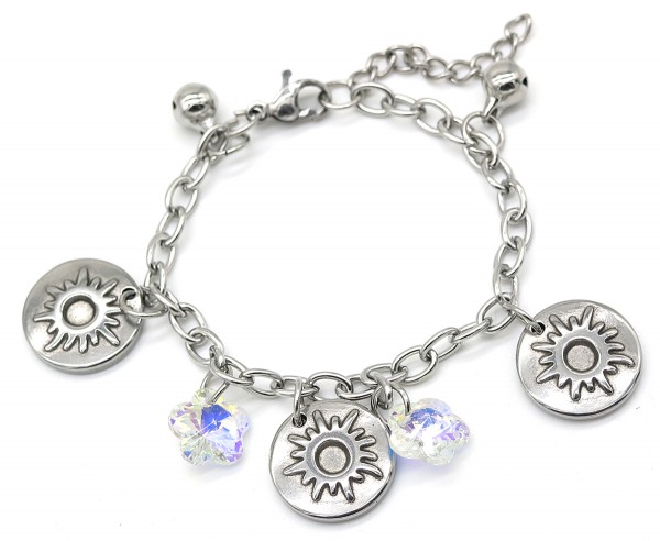 E-E20.5 B2053-012 S. Steel Bracelet Sun 14-17cm For Kids