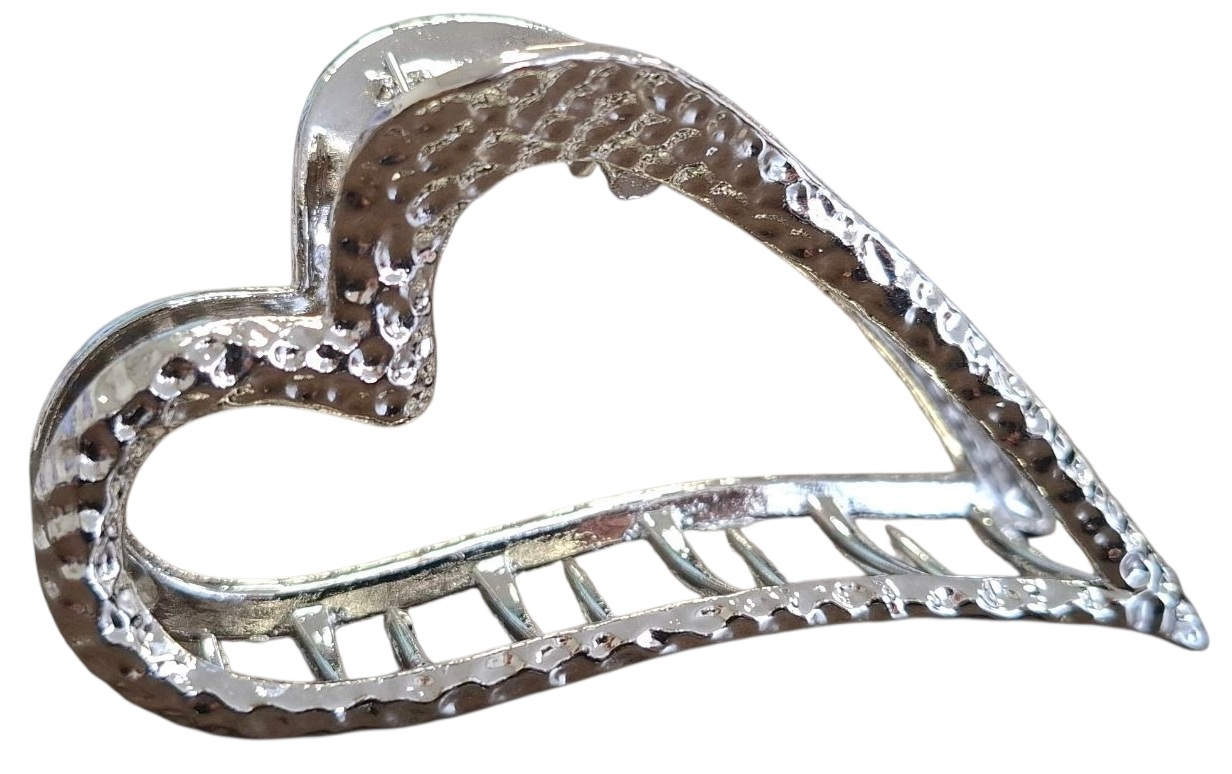 H-C23.1  H1039-013S Metal Hair Claw Heart 8cm H-C23.1  H1039-013S Metal Hair Claw Heart 8cm