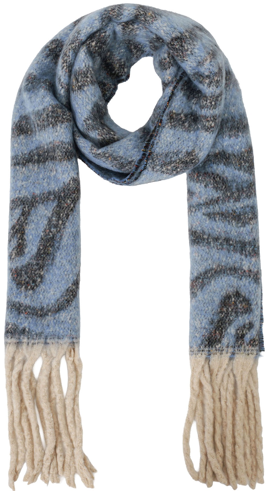 Z-F4.1 SCARF1007-056-8 Winter Scarf Tiger 190x40cm