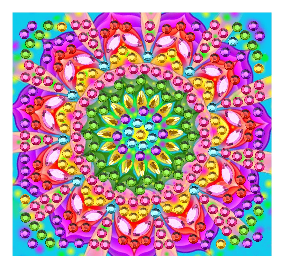 X-P10.2 Mirror2348-032B Diamond Painting Mirror 7cm