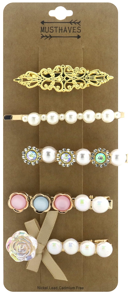 I-C12.1 H919-001-1 Hair Clip Set 5pcs
