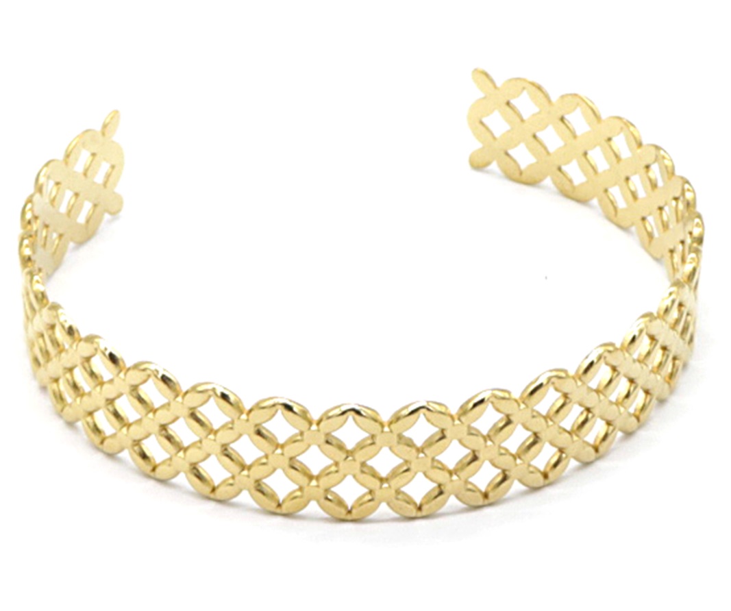 H-D6.1 H-D6.1 B029-008G S. Steel 12mm Bangle Gold