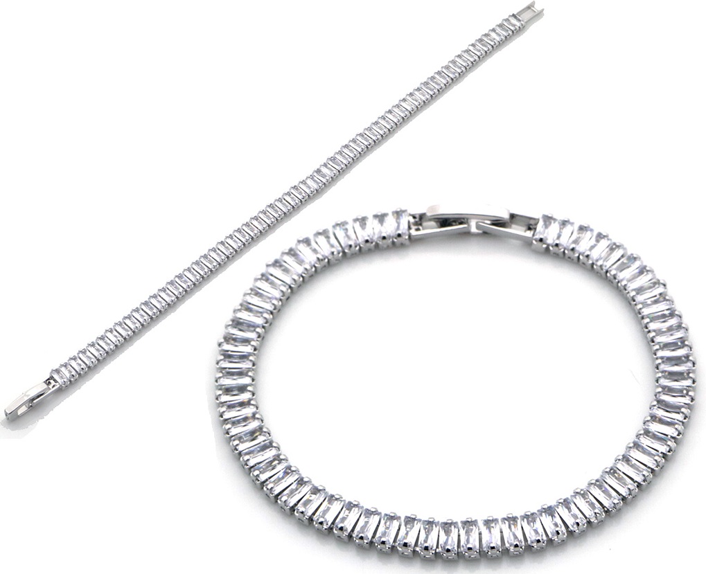 E-B4.5 B927-001S Tennis Bracelet CZ 16cm