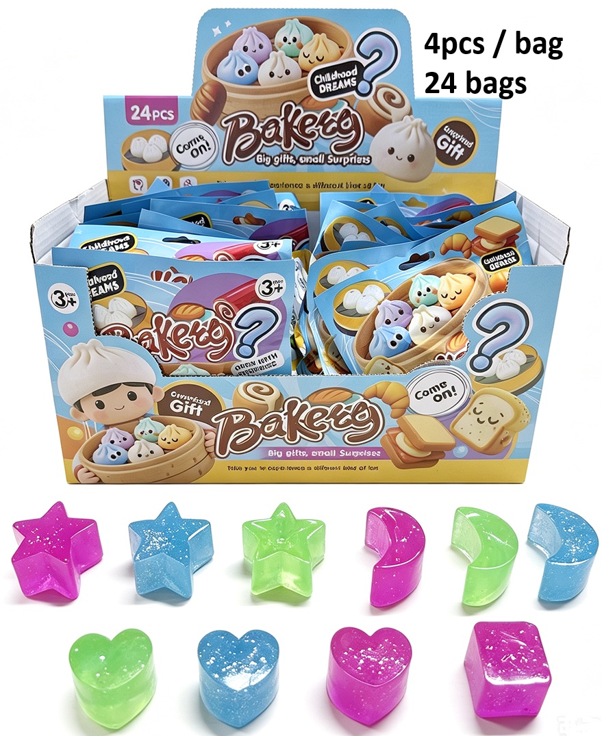 Y-E5.4 TOY2610-117 Mystery Squishy Bag 4pcs per bag - 24 bags