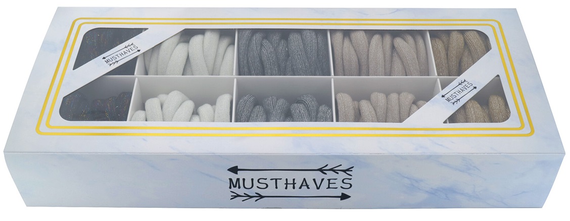 T-E3.1 H922-002-2 Elastics Glitters Mixed in Box - 100pcs