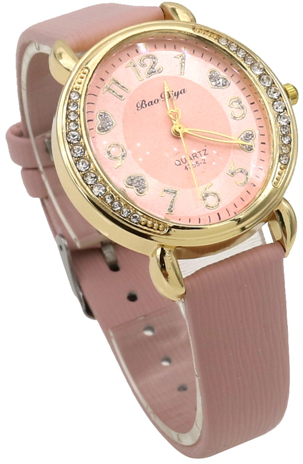 C-D18.1  W001-016-3 Quartz Watch PU Strap 36mm Pink